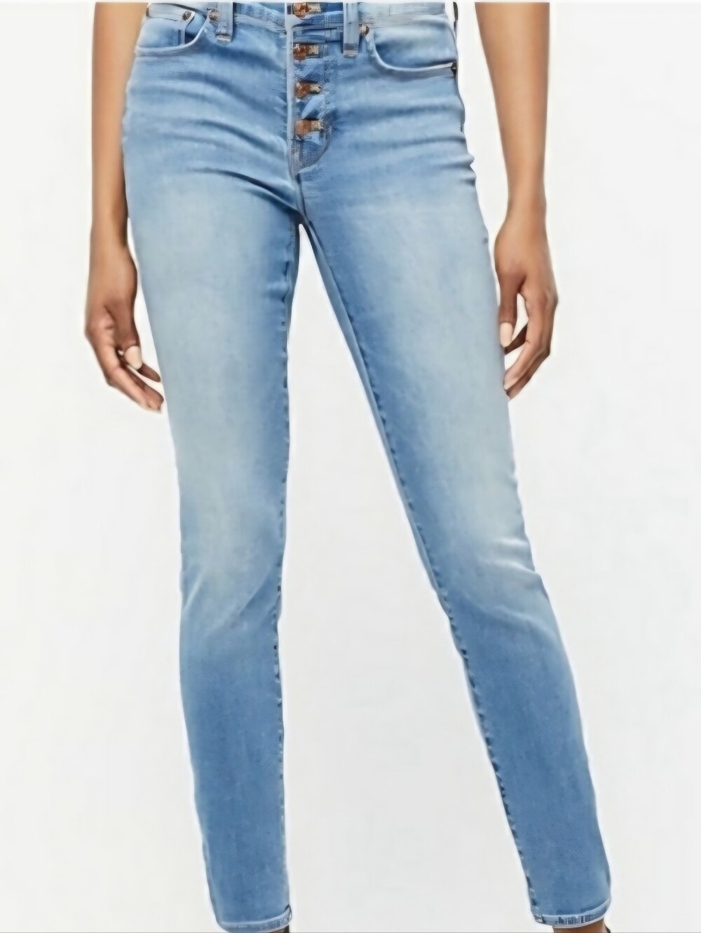 J.Crew High-Rise Toothpick Lightwash Blue 4 Button Fly Closure Jeans Size 29